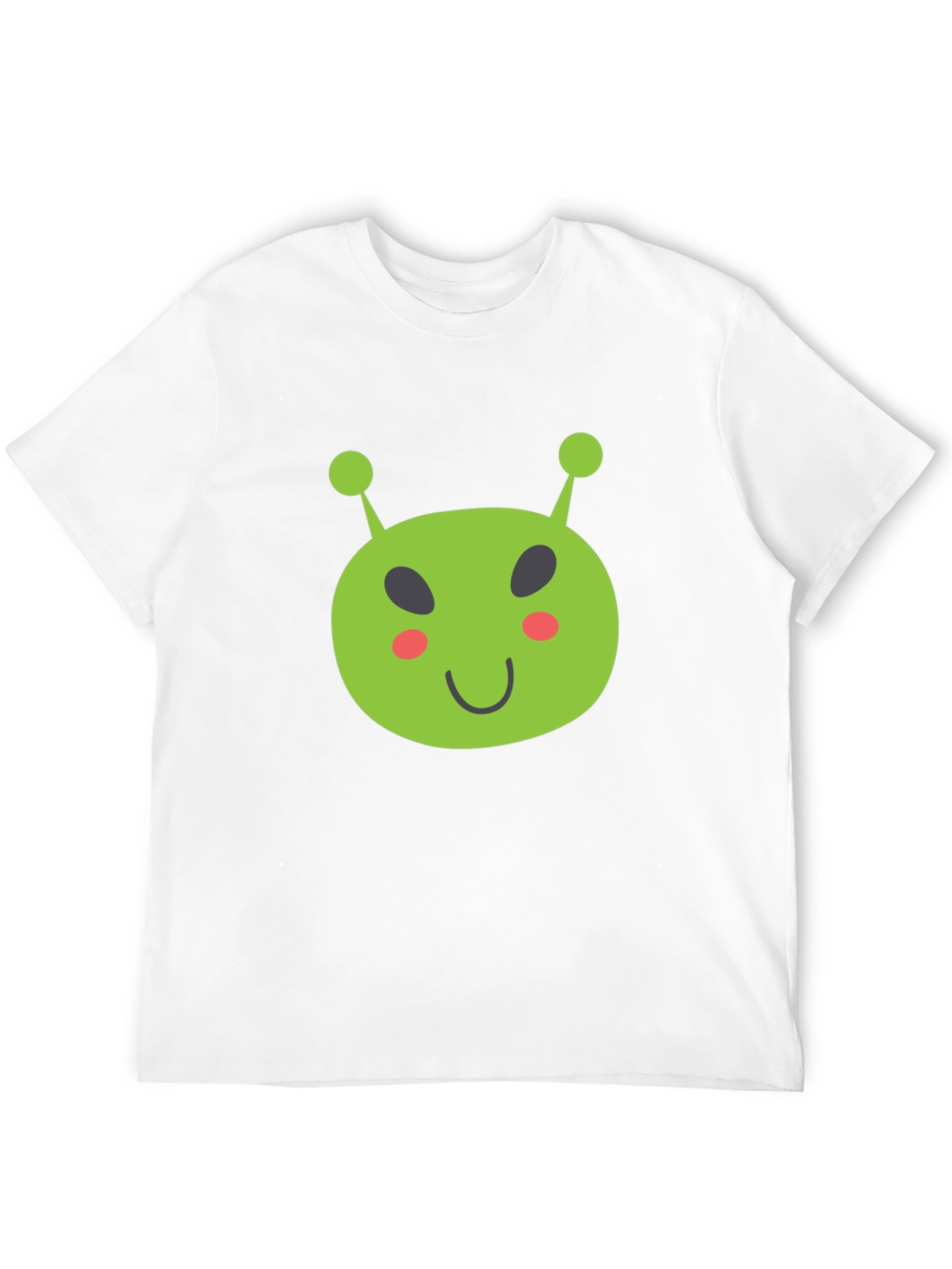 Fun Alien Graphic Tee - Black Cotton T-Shirt