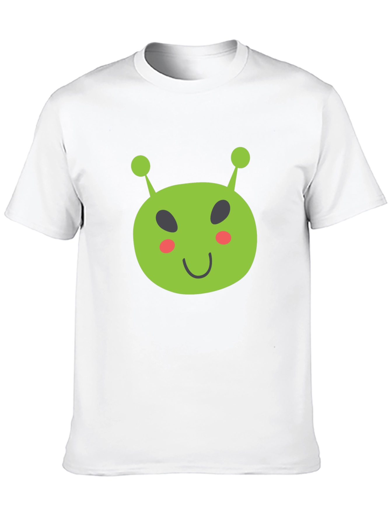 Fun Alien Graphic Tee - Black Cotton T-Shirt
