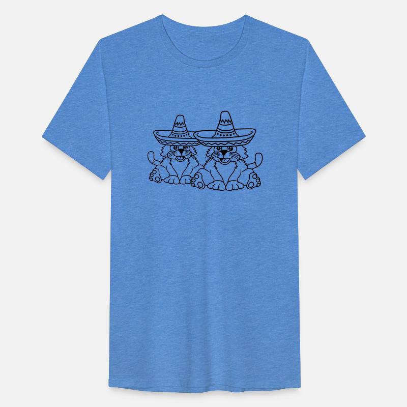 2 Sombrero Hat Cats Mexican Culture Friends Team