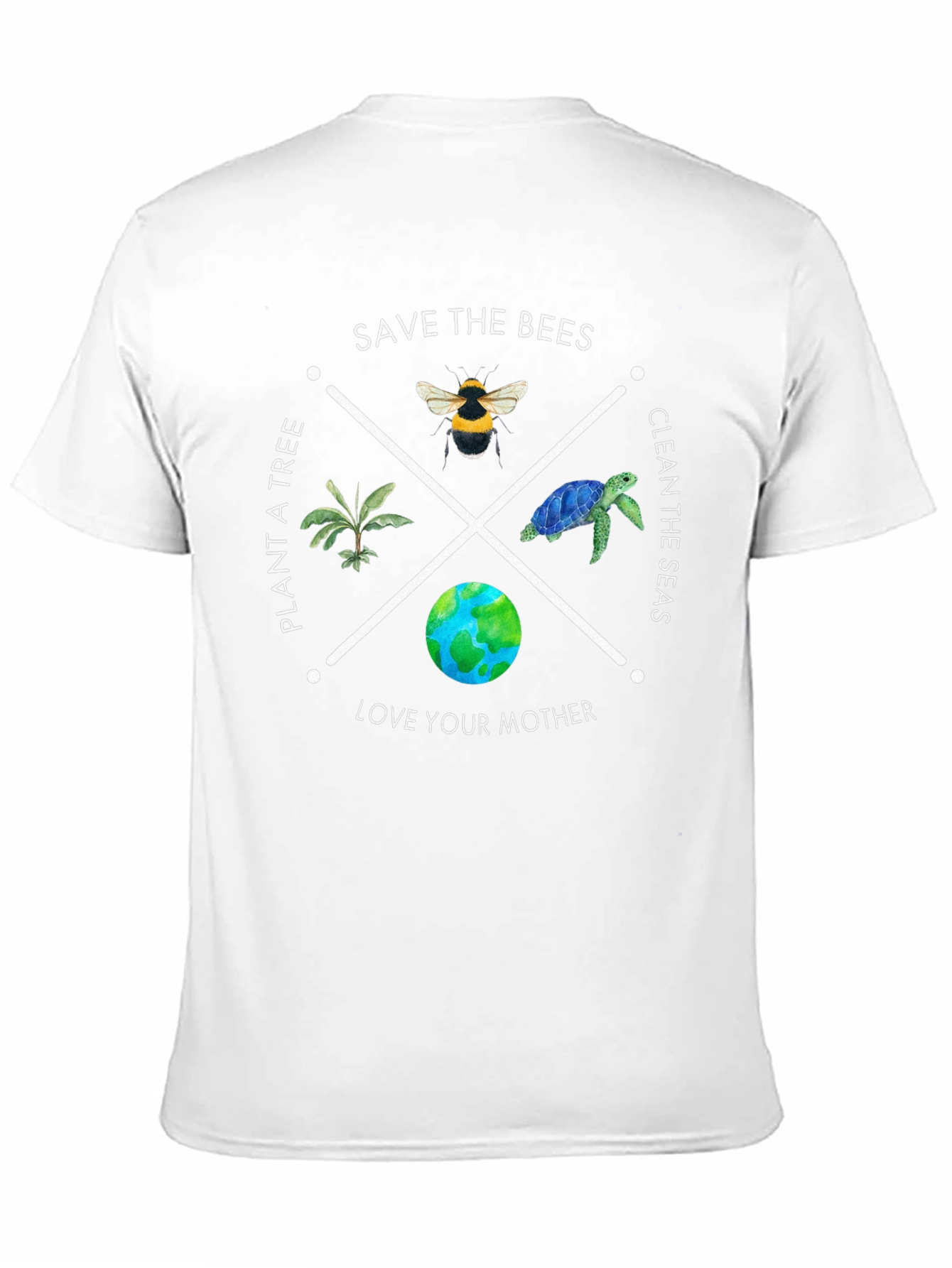 Eco-Friendly Save The Bees Graphic T-Shirt