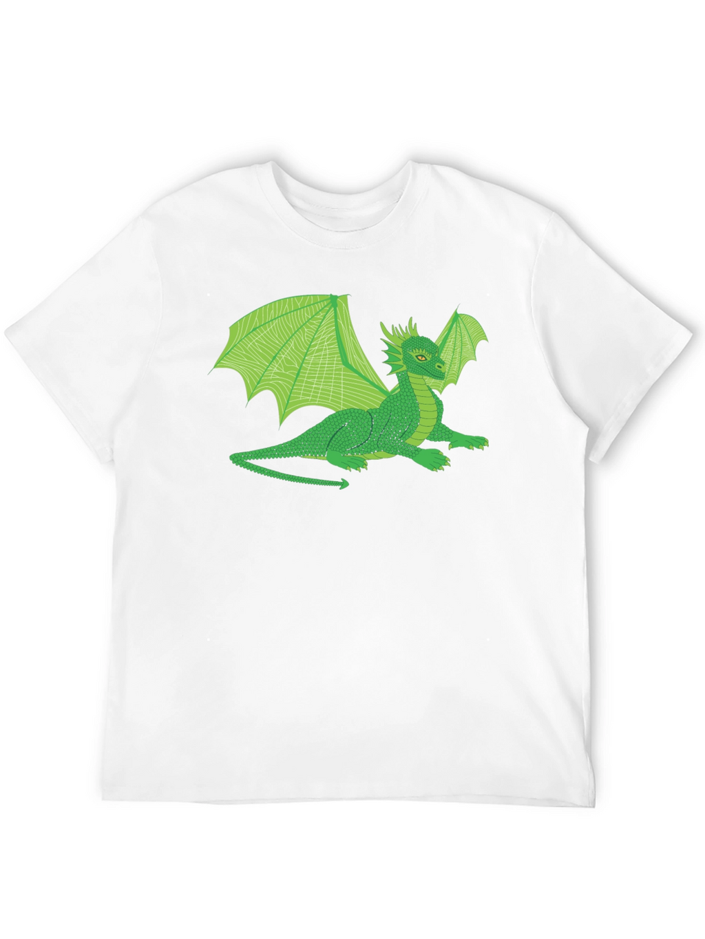 Green Dragon Graphic T-Shirt - Fantasy Creature Tee