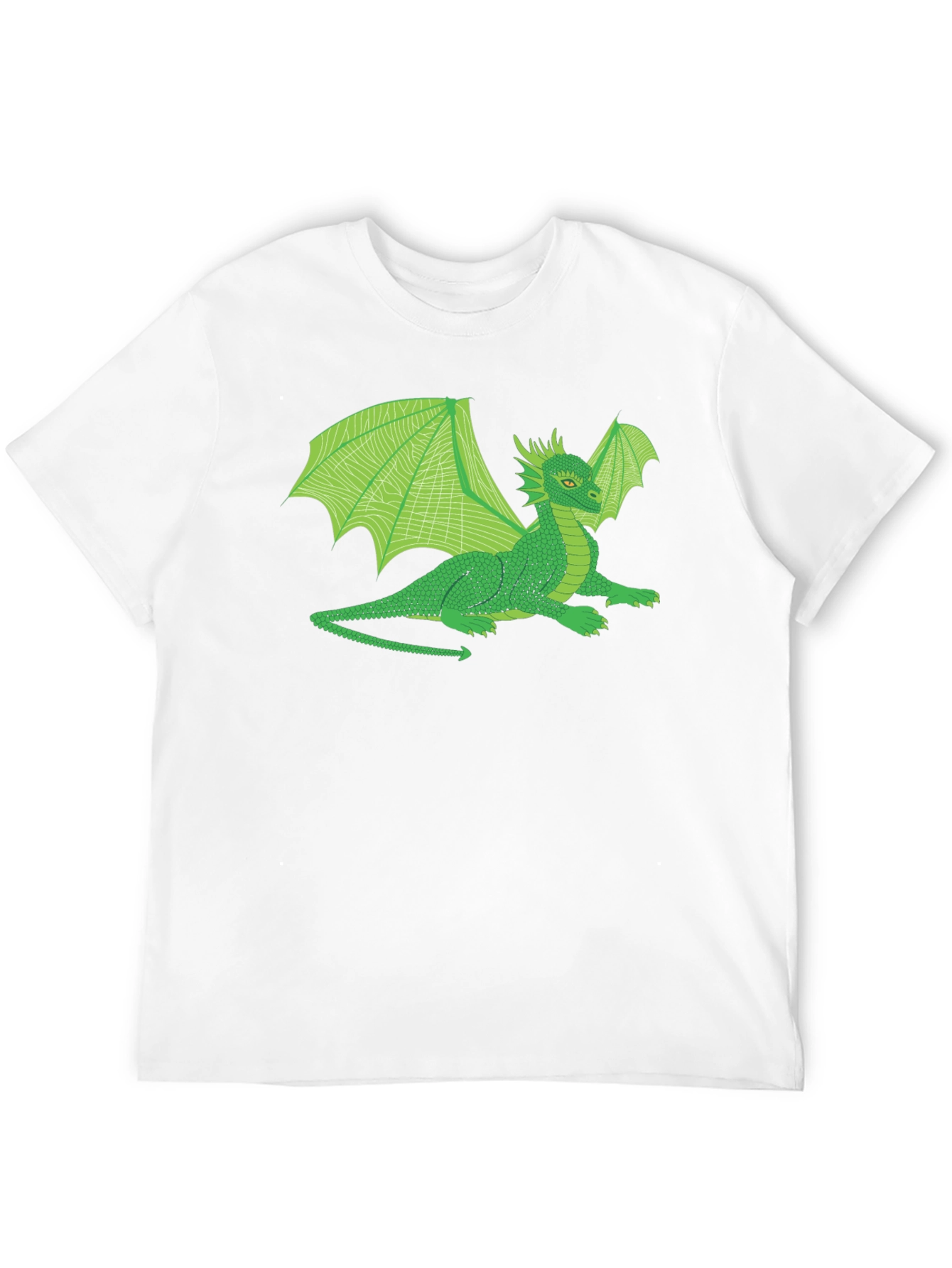Green Dragon Graphic T-Shirt - Fantasy Creature Tee