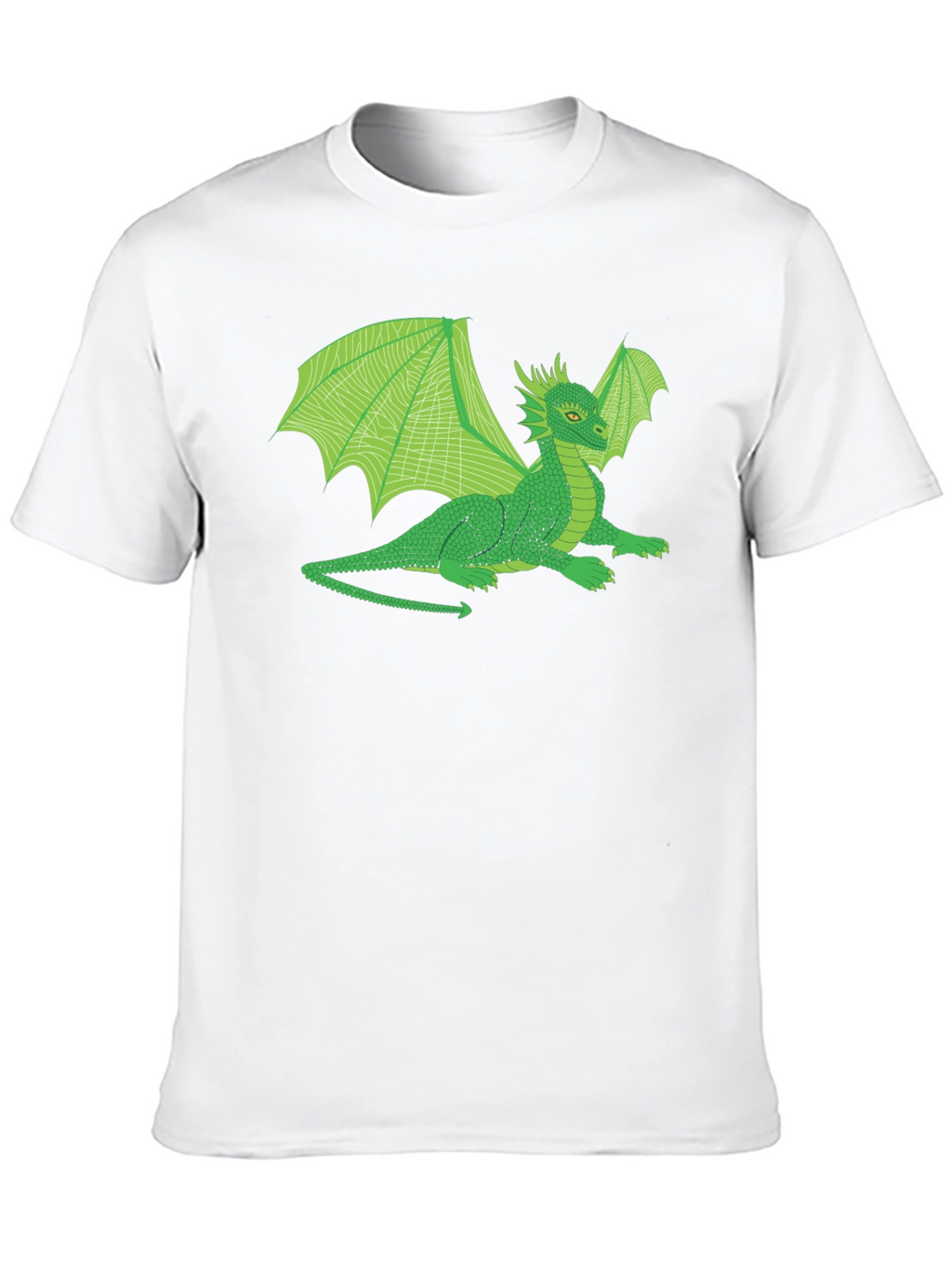 Green Dragon Graphic T-Shirt - Fantasy Creature Tee
