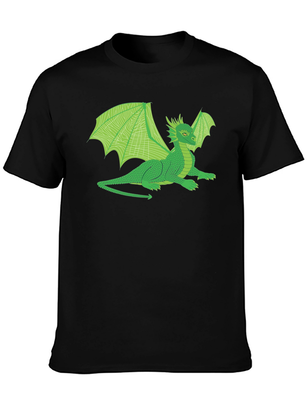 Green Dragon Graphic T-Shirt - Fantasy Creature Tee