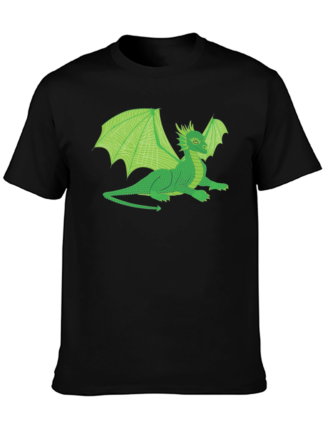 Green Dragon Graphic T-Shirt - Fantasy Creature Tee