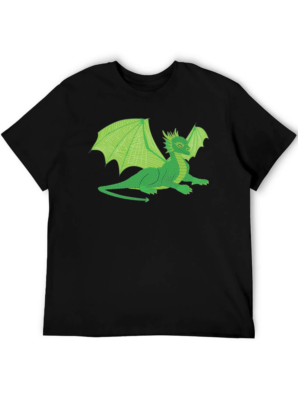 Green Dragon Graphic T-Shirt - Fantasy Creature Tee