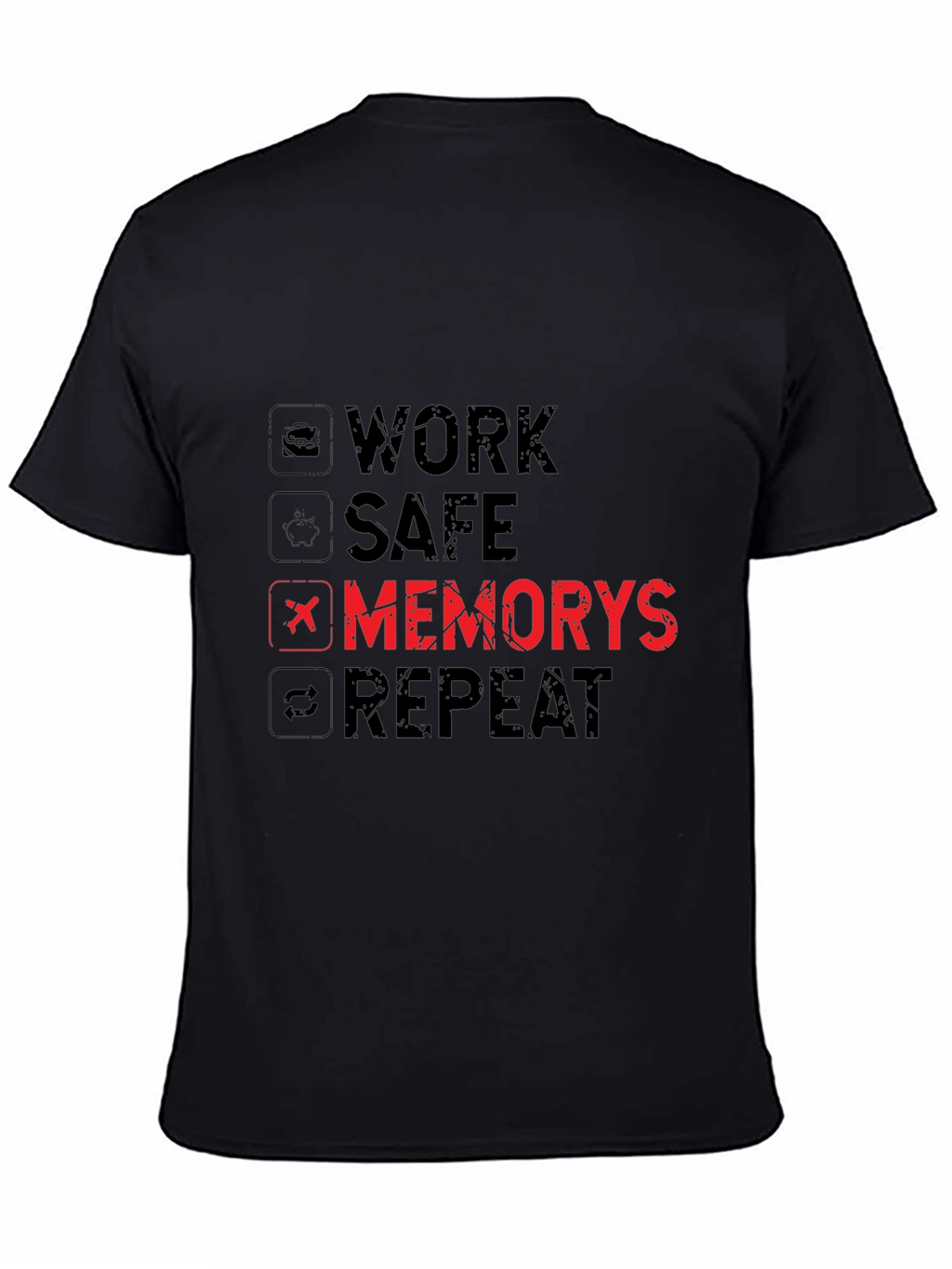 Work Safe Memorys Repeat Graphic T-Shirt