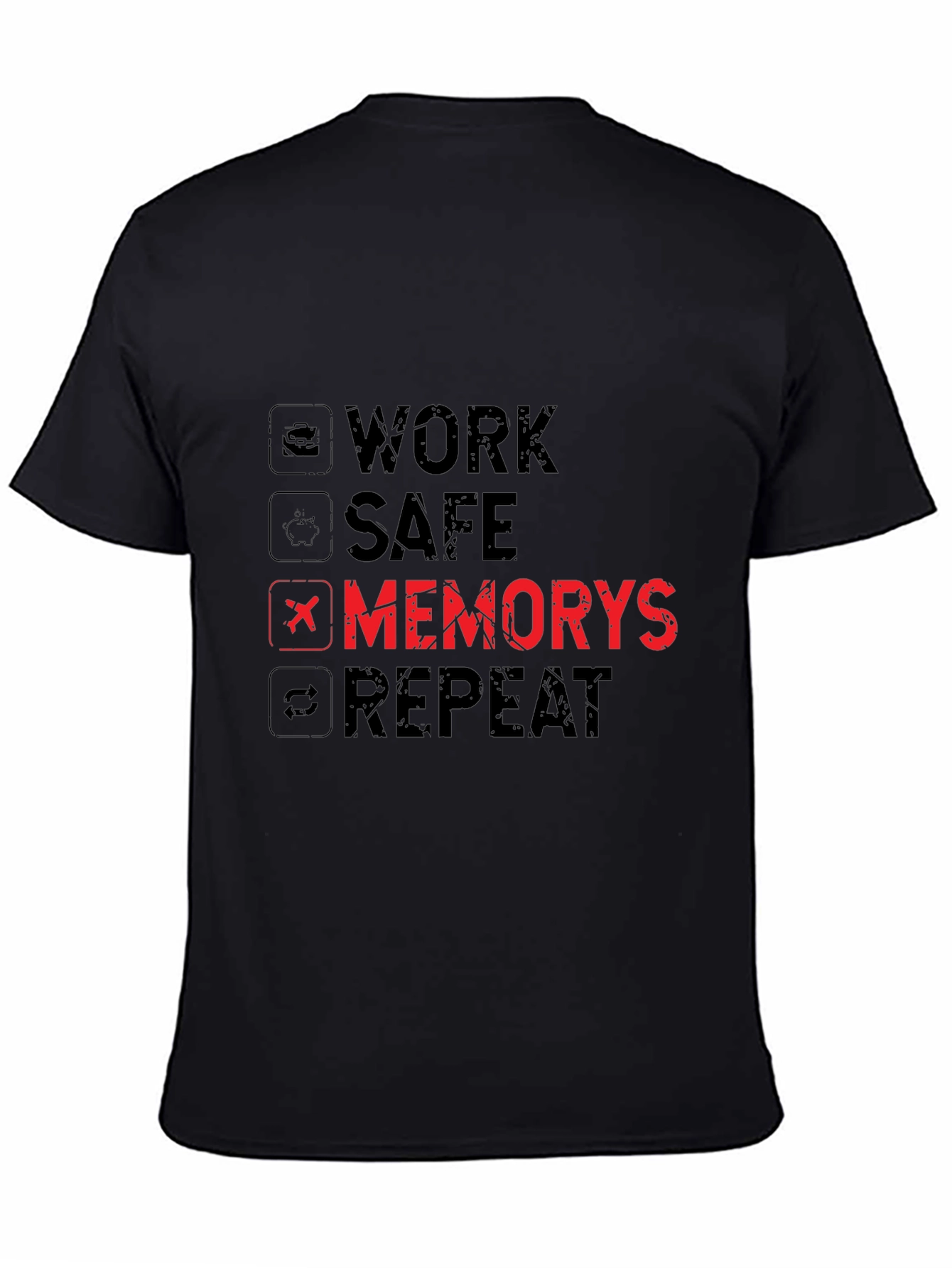 Work Safe Memorys Repeat Graphic T-Shirt