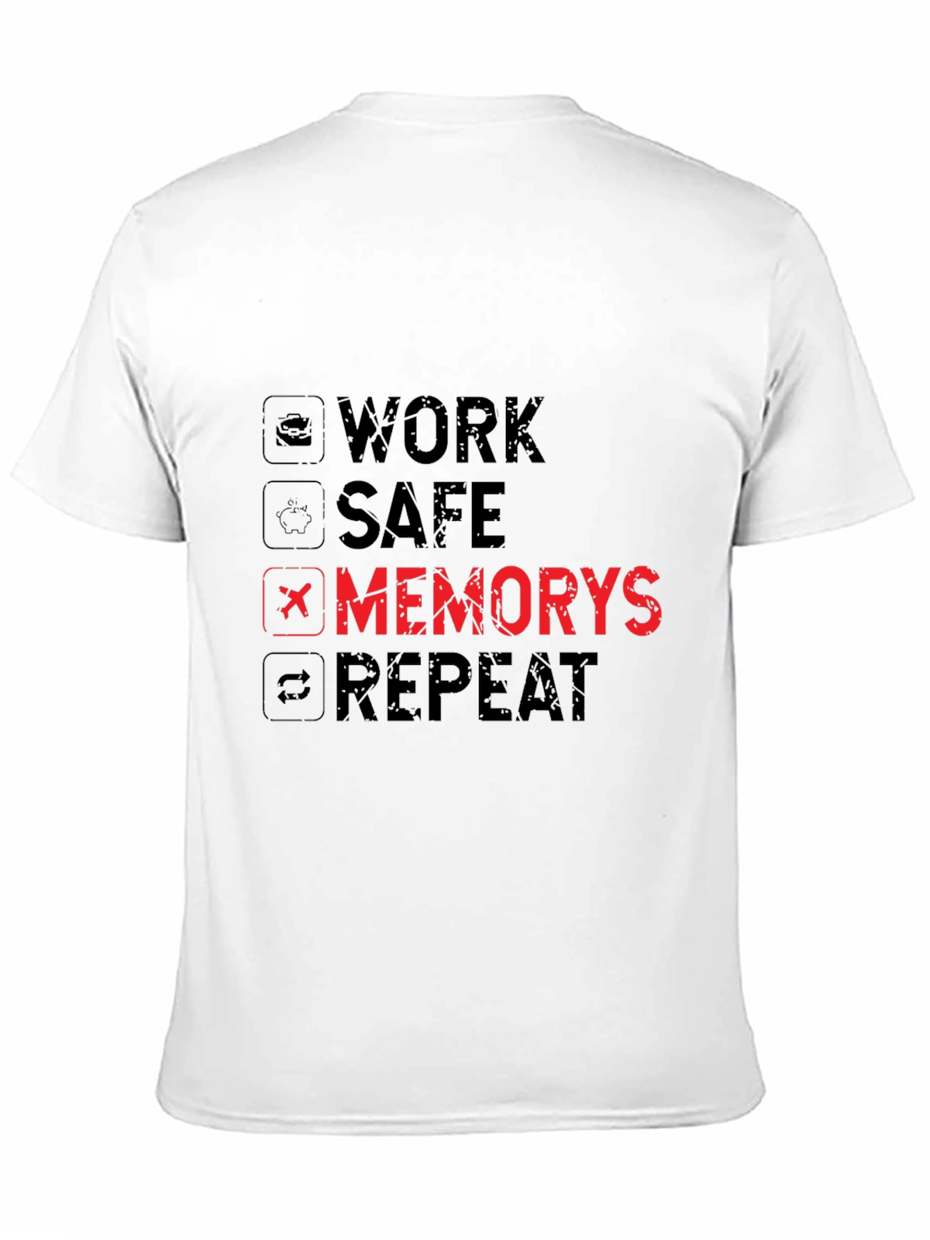 Work Safe Memorys Repeat Graphic T-Shirt