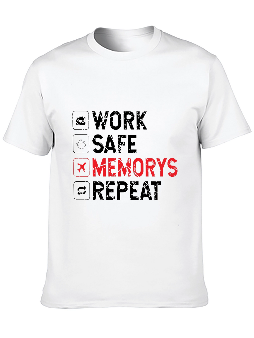 Work Safe Memorys Repeat Graphic T-Shirt