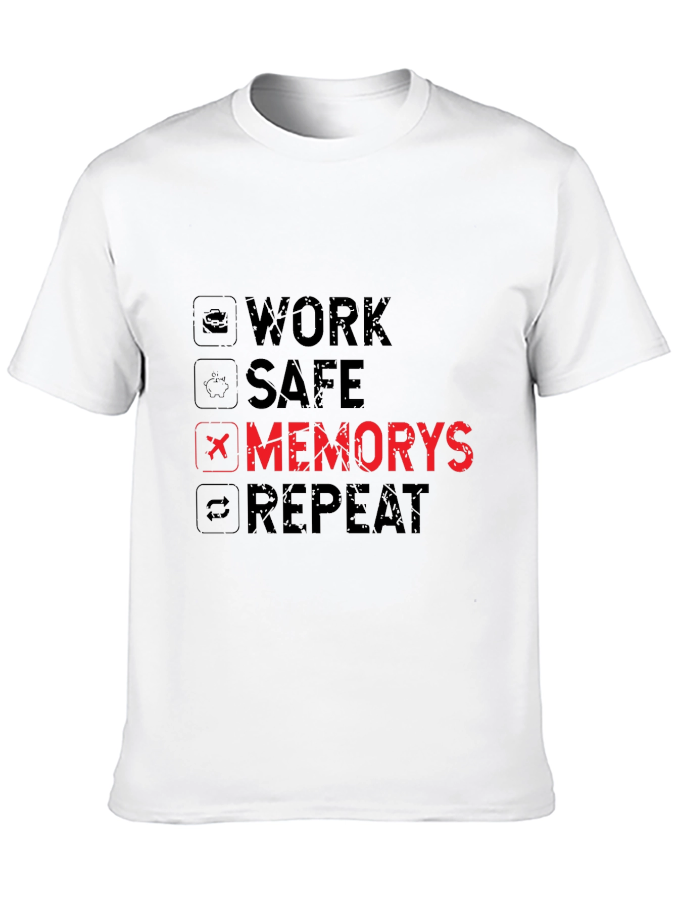 Work Safe Memorys Repeat Graphic T-Shirt