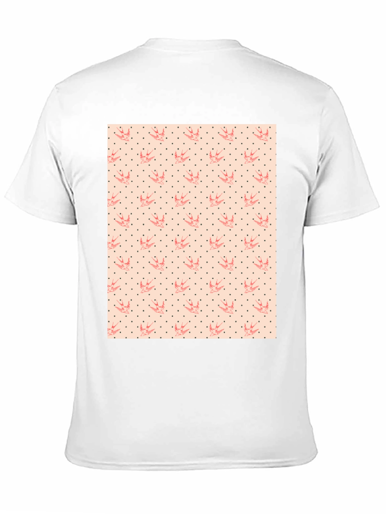 Swallows & Dots Graphic Tee - Black