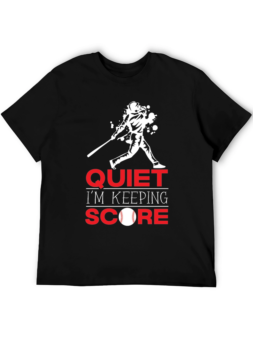 Quiet Im Keeping Score Baseball T-Shirt