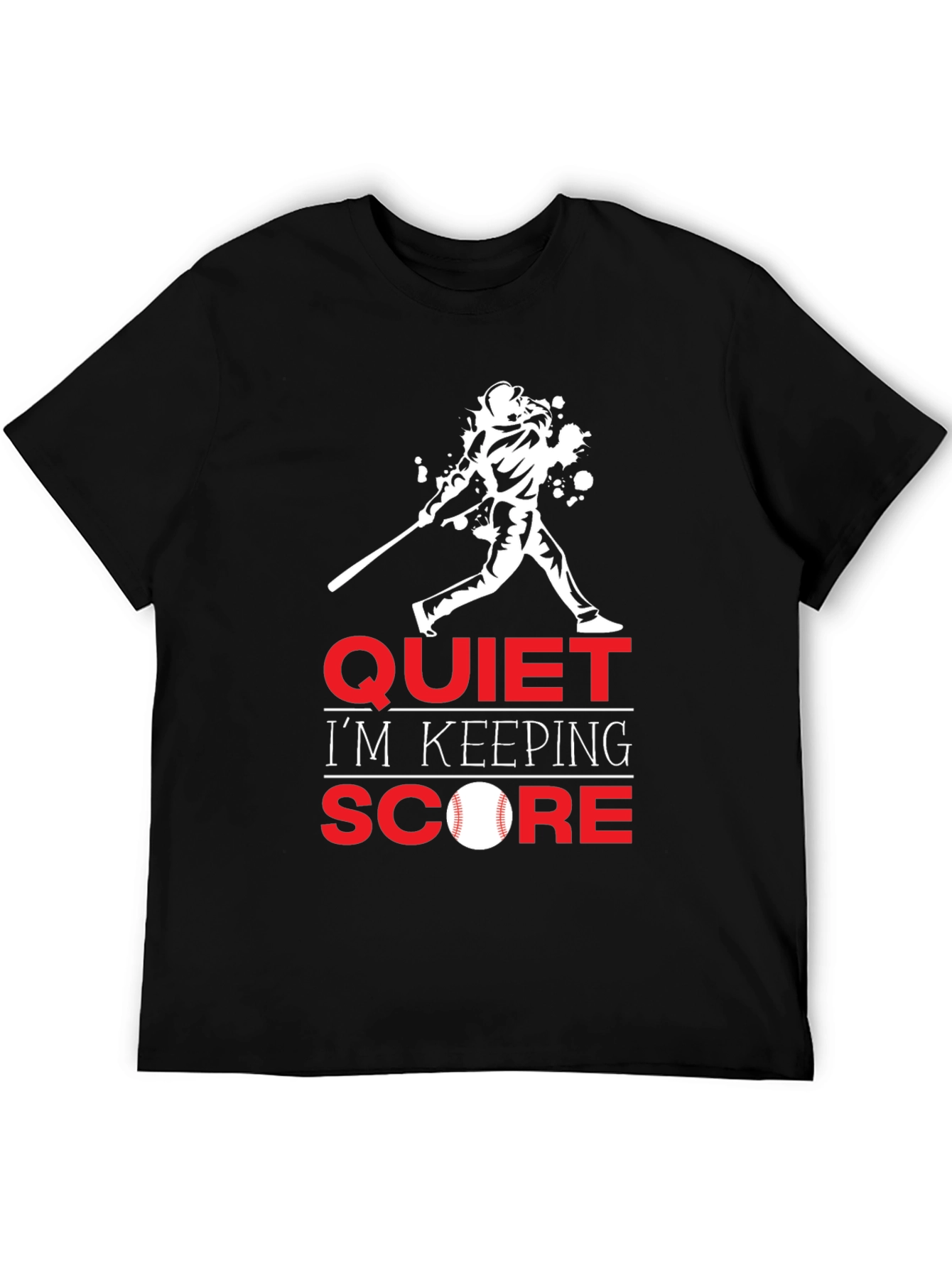 Quiet Im Keeping Score Baseball T-Shirt