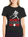 Quiet Im Keeping Score Baseball T-Shirt