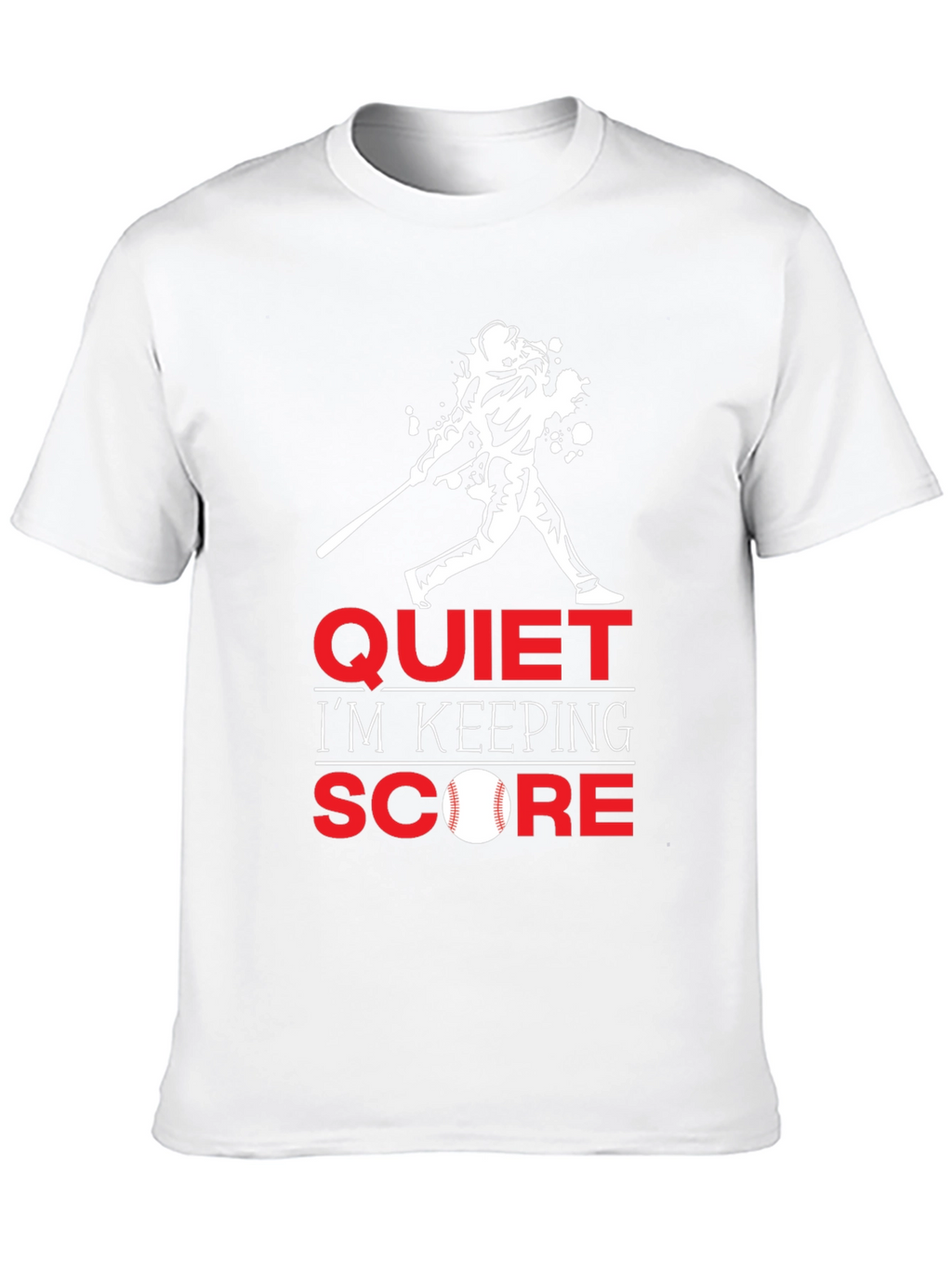 Quiet Im Keeping Score Baseball T-Shirt