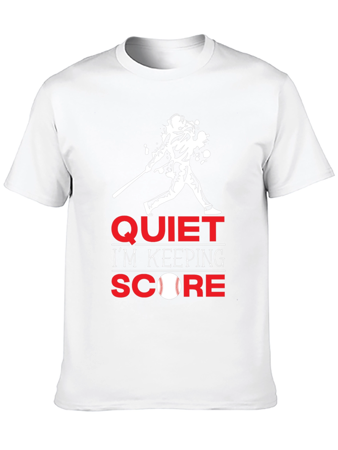Quiet Im Keeping Score Baseball T-Shirt