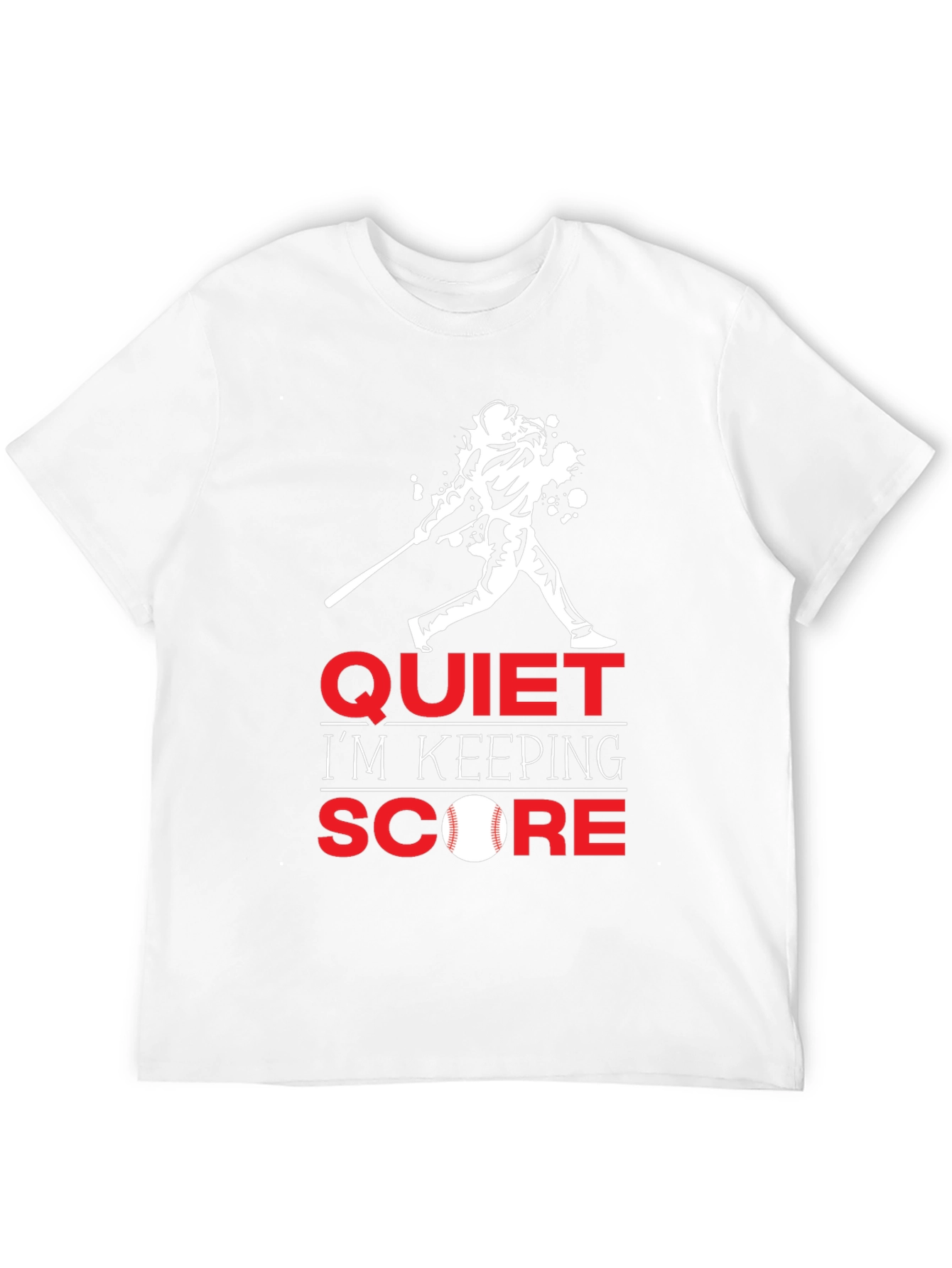 Quiet Im Keeping Score Baseball T-Shirt