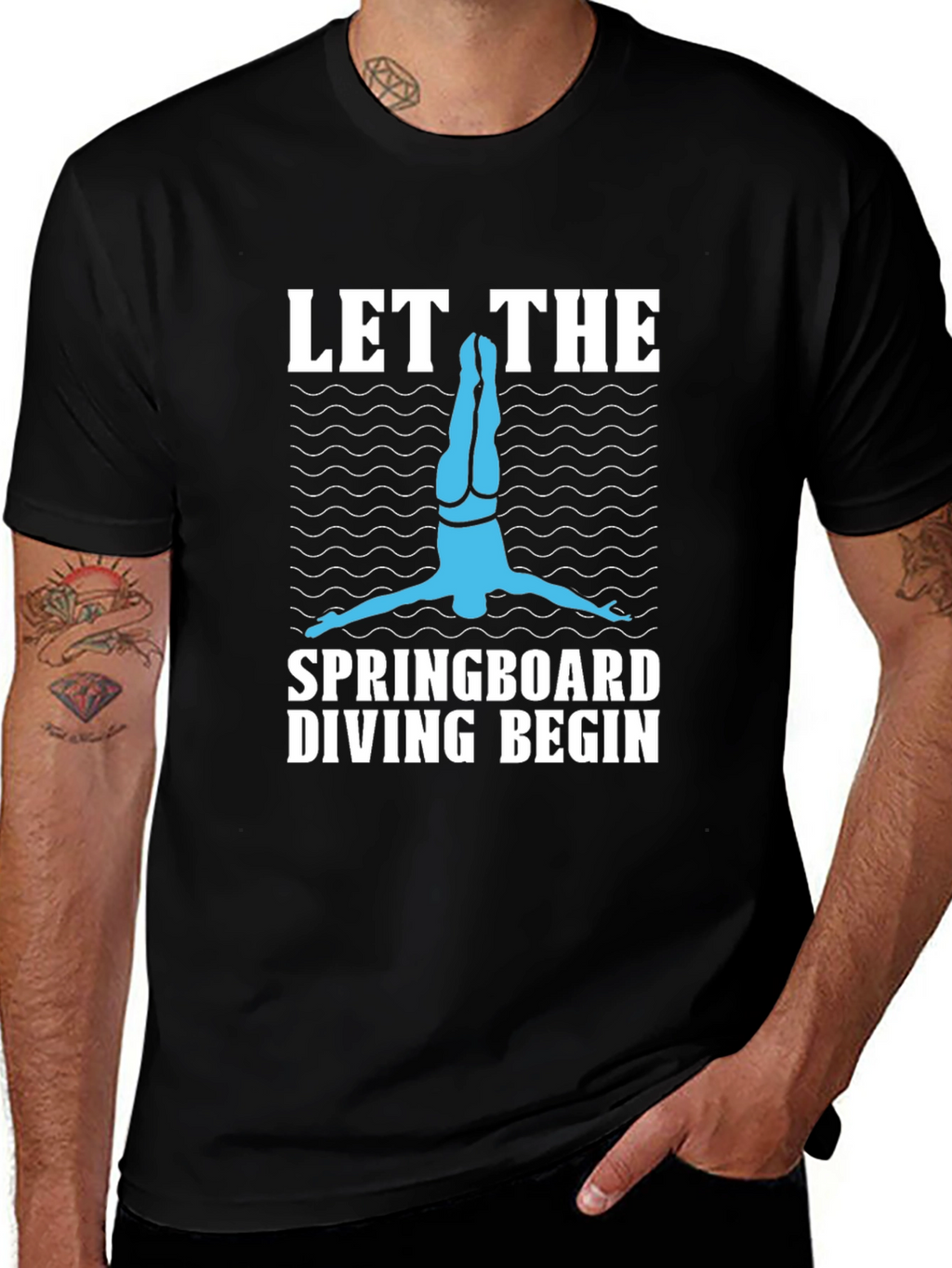 Springboard Diving Graphic Tee - Dive In!