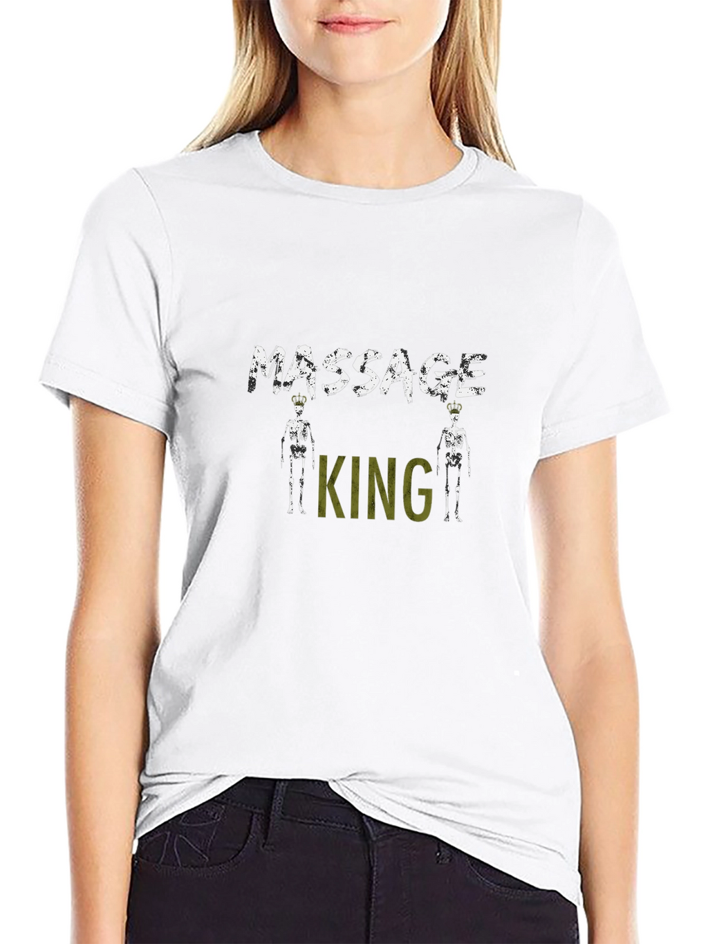 Massage King Black T-Shirt