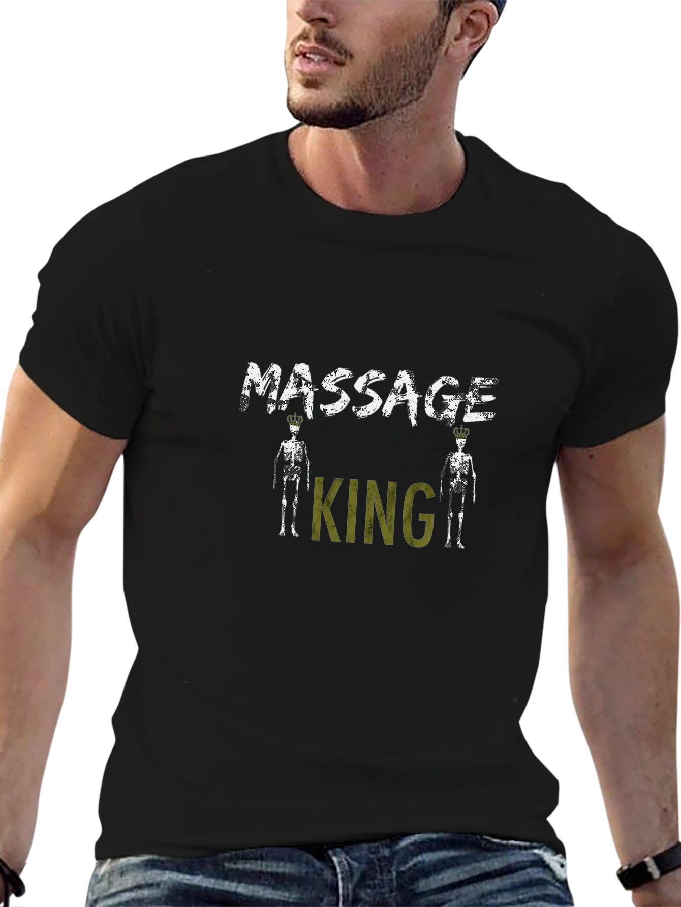 Massage King Black T-Shirt