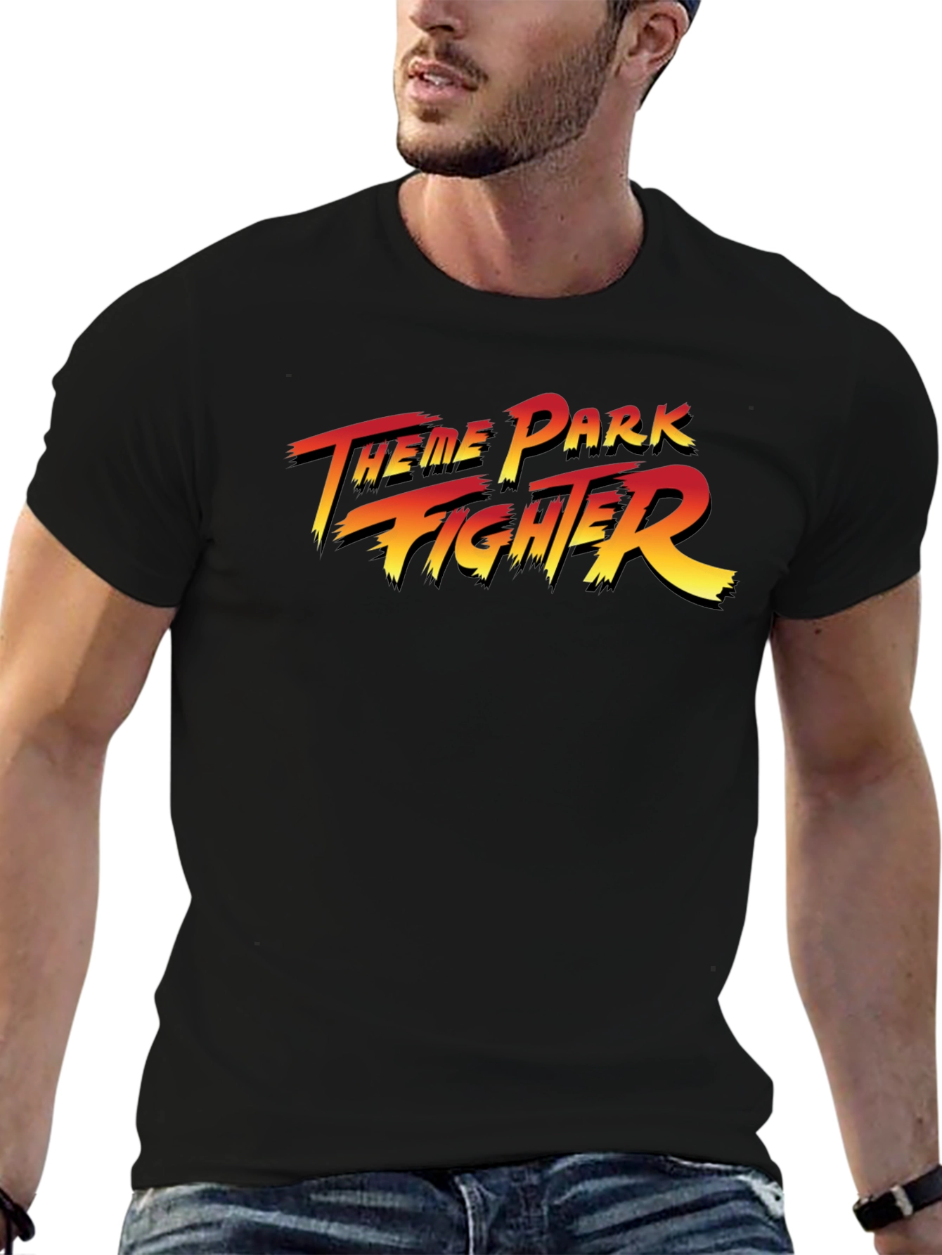 Theme Park Fighter Black Tee