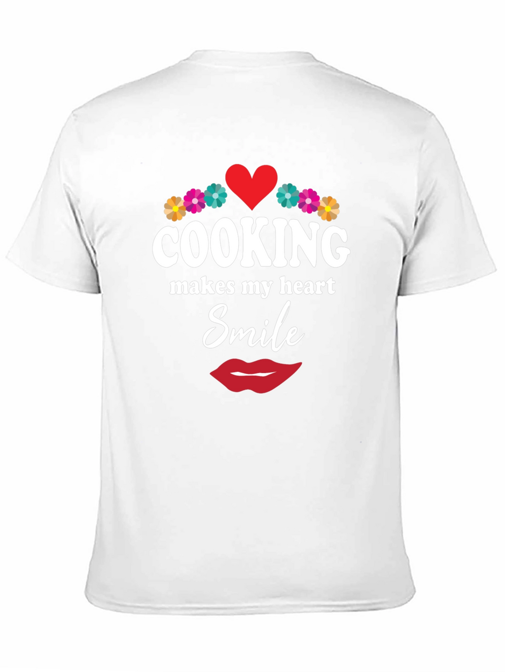 Cooking Makes My Heart Smile Black T-Shirt