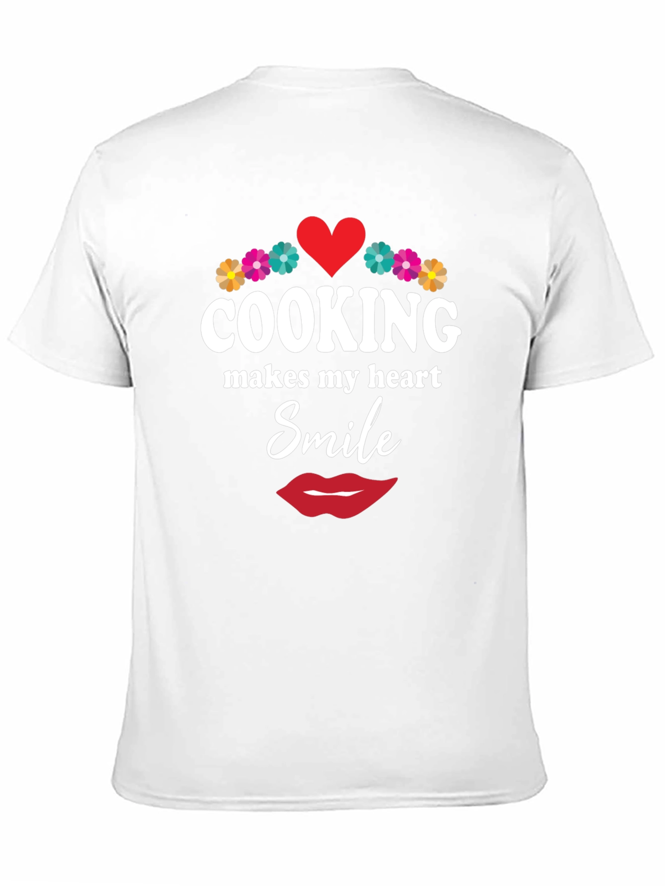 Cooking Makes My Heart Smile Black T-Shirt