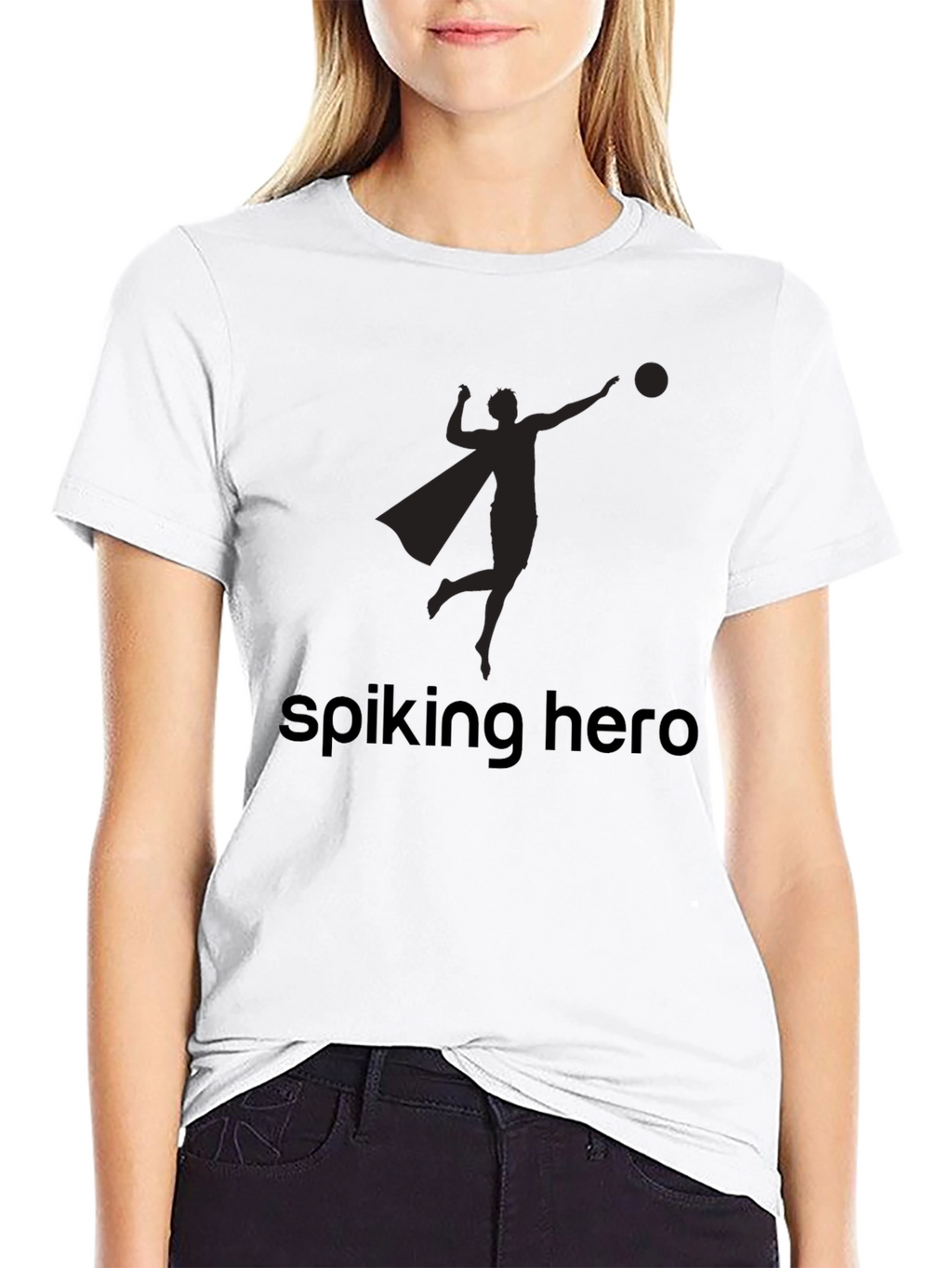 Spiking Hero Black T-Shirt