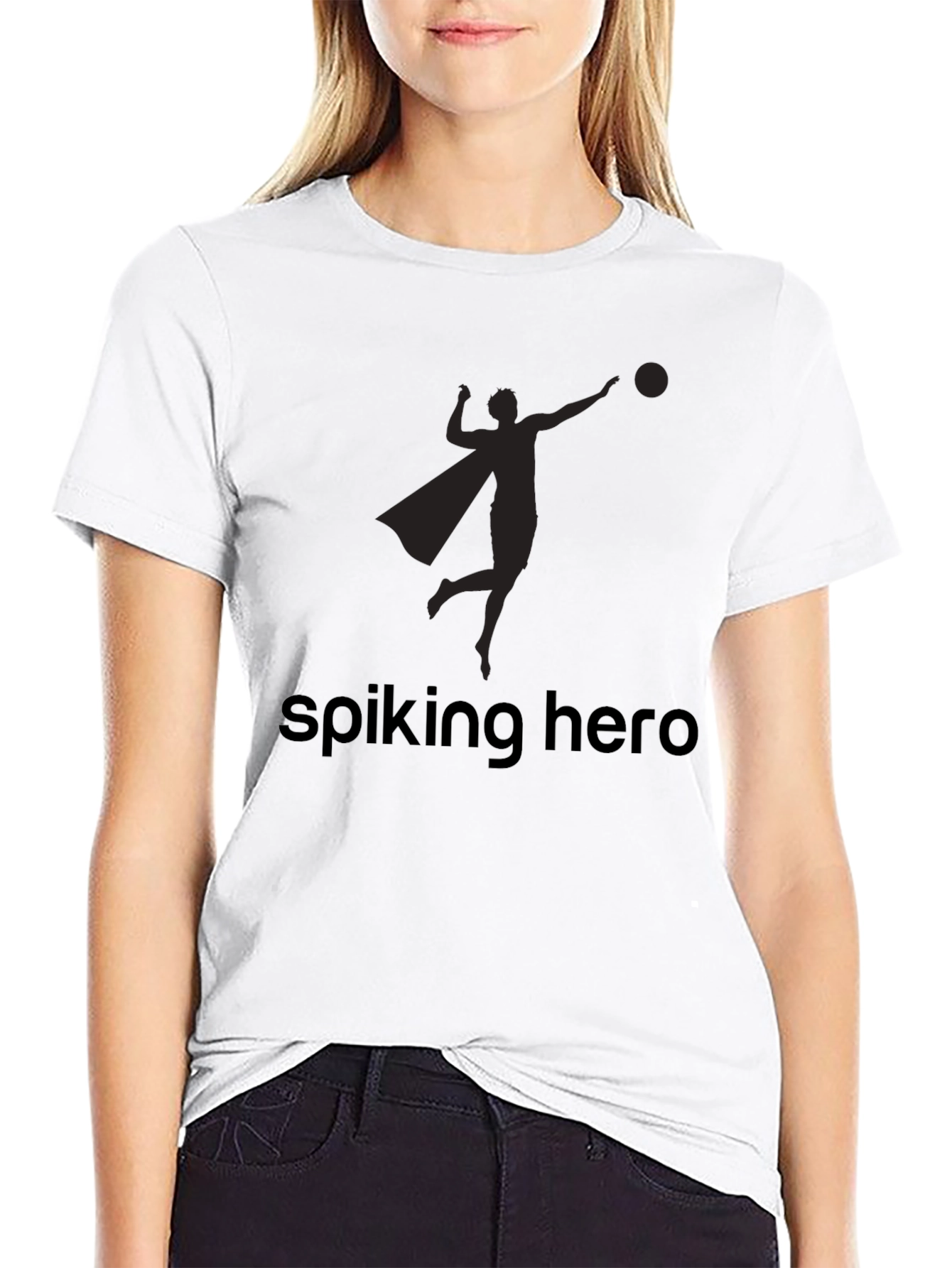 Spiking Hero Black T-Shirt