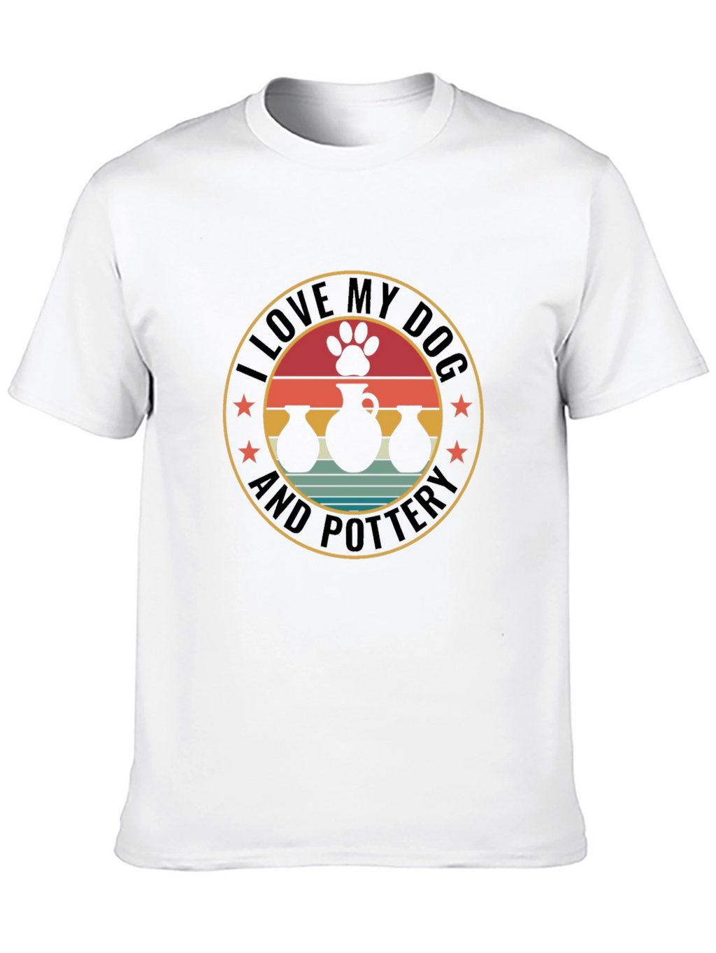 I Love My Dog and Pottery T-Shirt