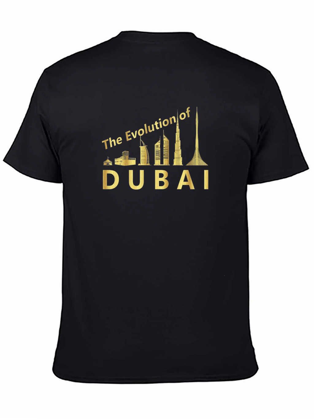 Dubai Evolution T-Shirt - Cityscape Graphic Tee