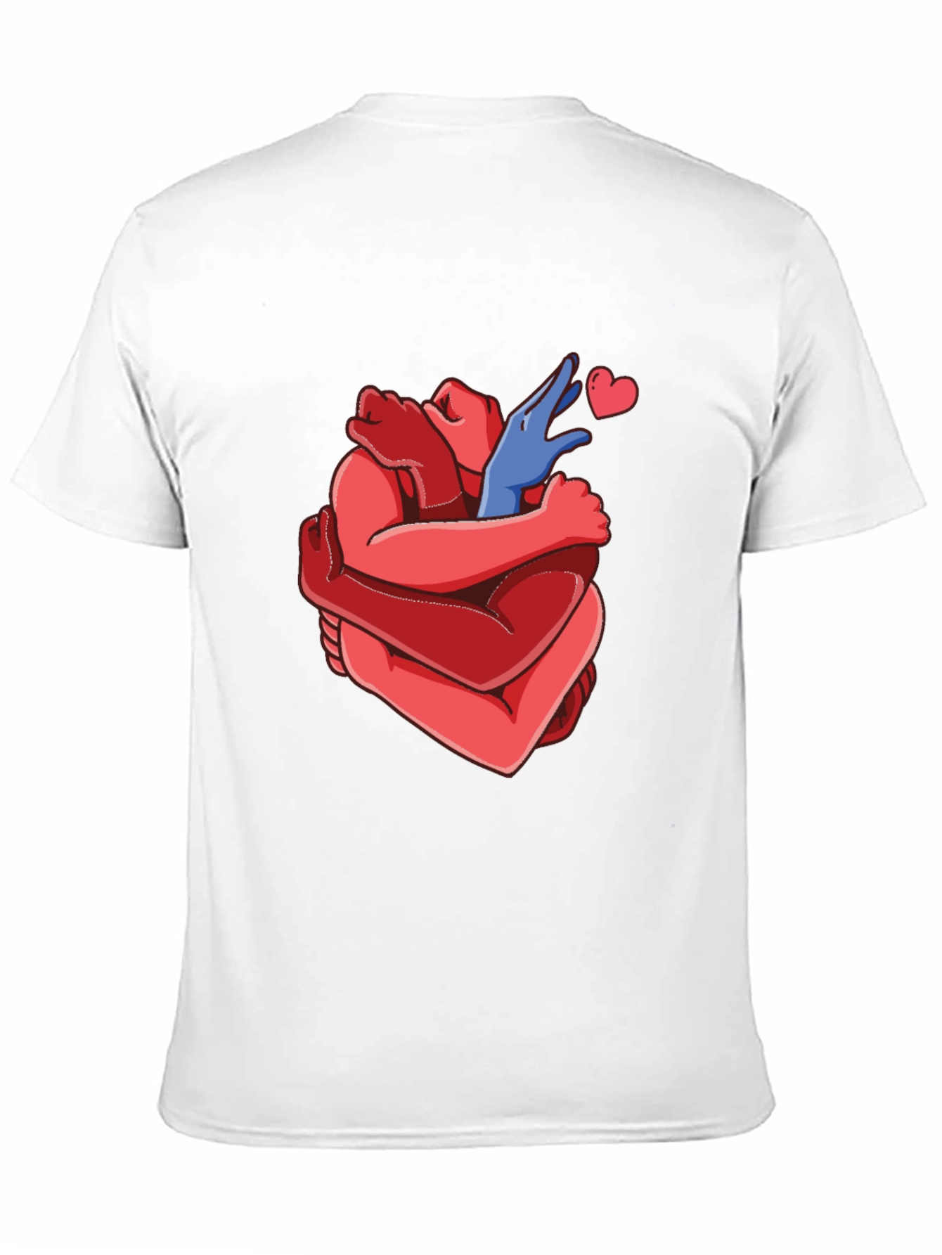 Heart Hug Graphic Tee - Black