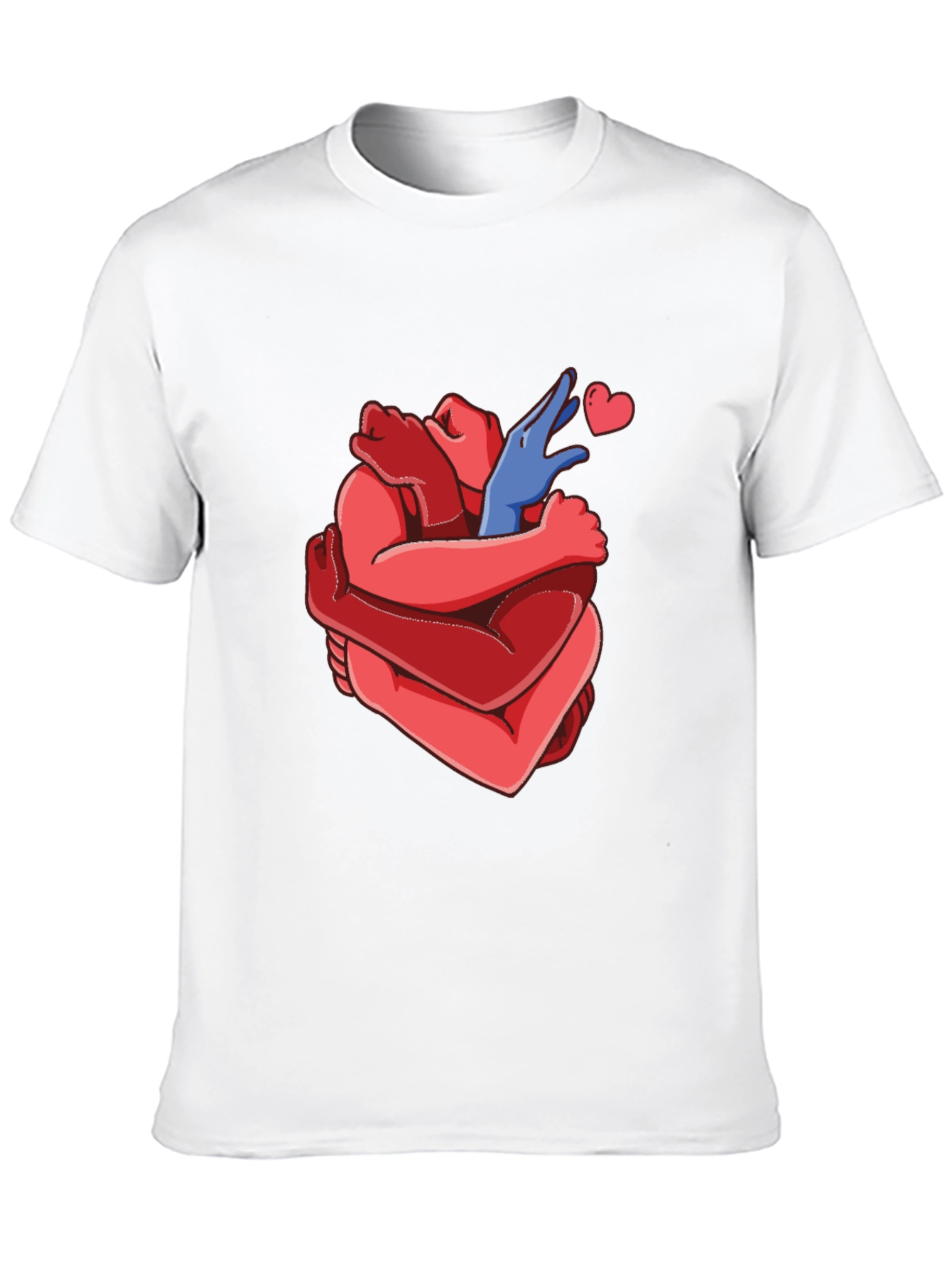 Heart Hug Graphic Tee - Black