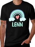 LENN Rainbow Heart T-Shirt - Soft Cotton Blend