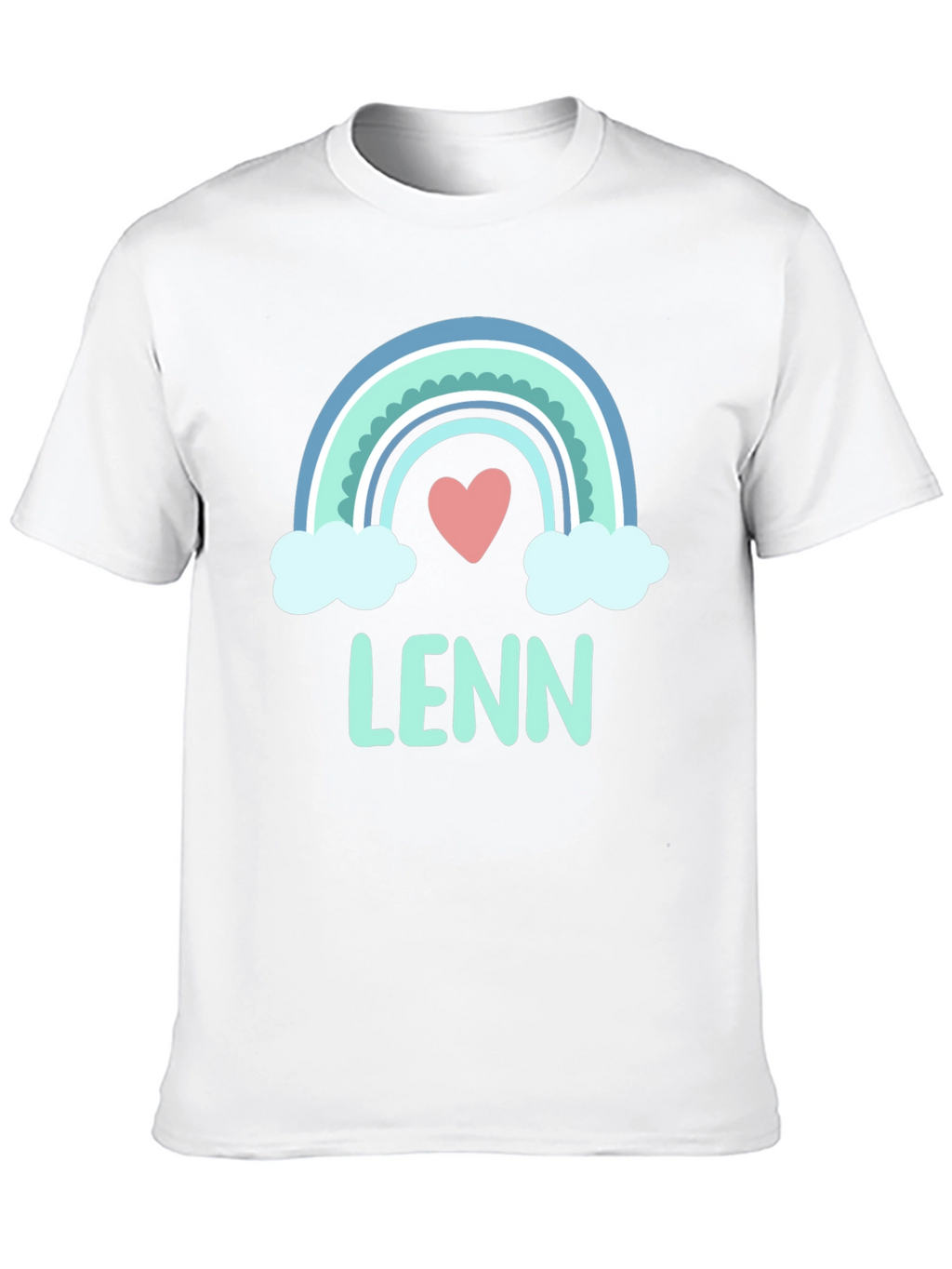 LENN Rainbow Heart T-Shirt - Soft Cotton Blend