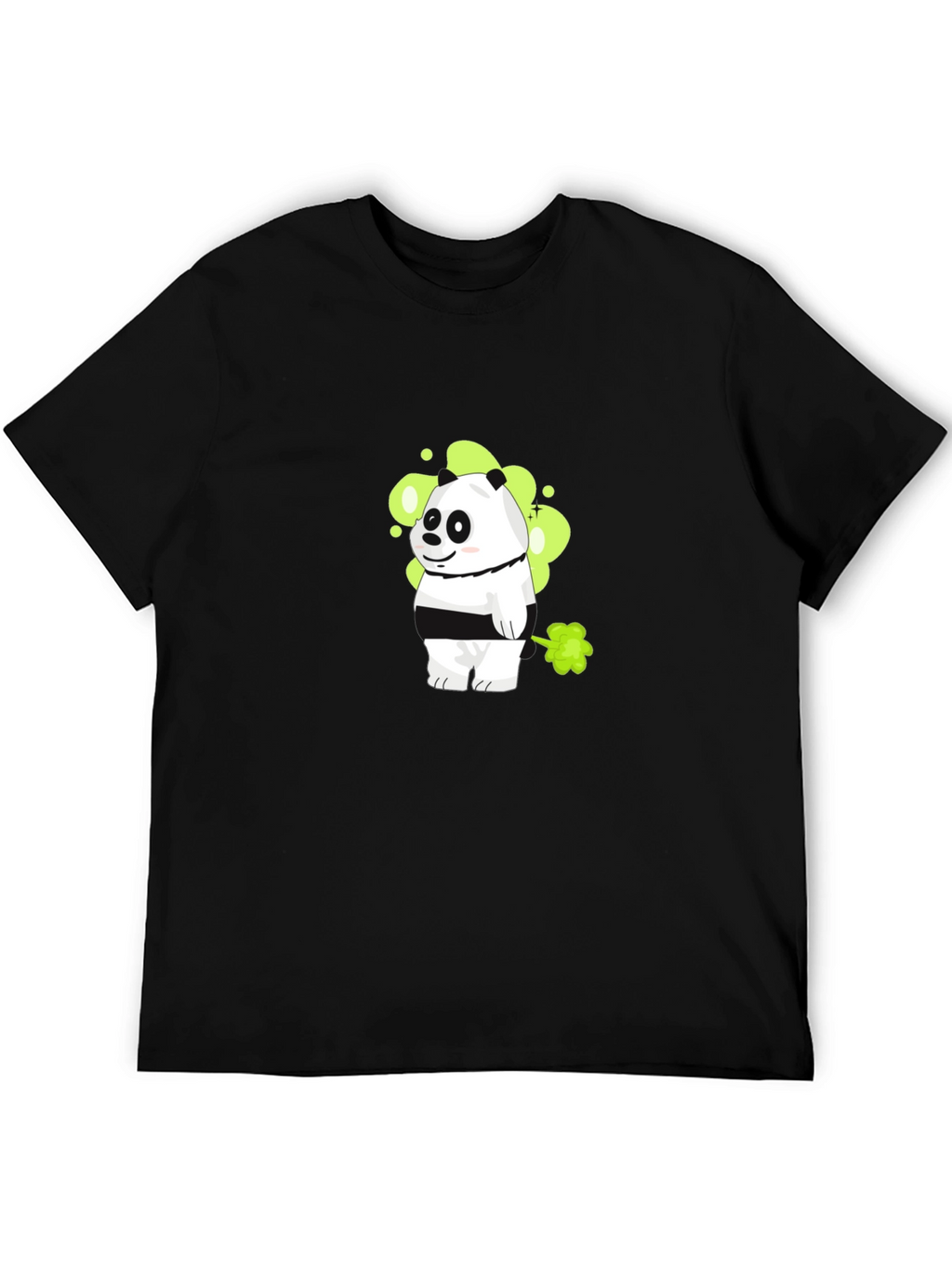 Funny Panda T-Shirt: Cartoon Panda Farting Design