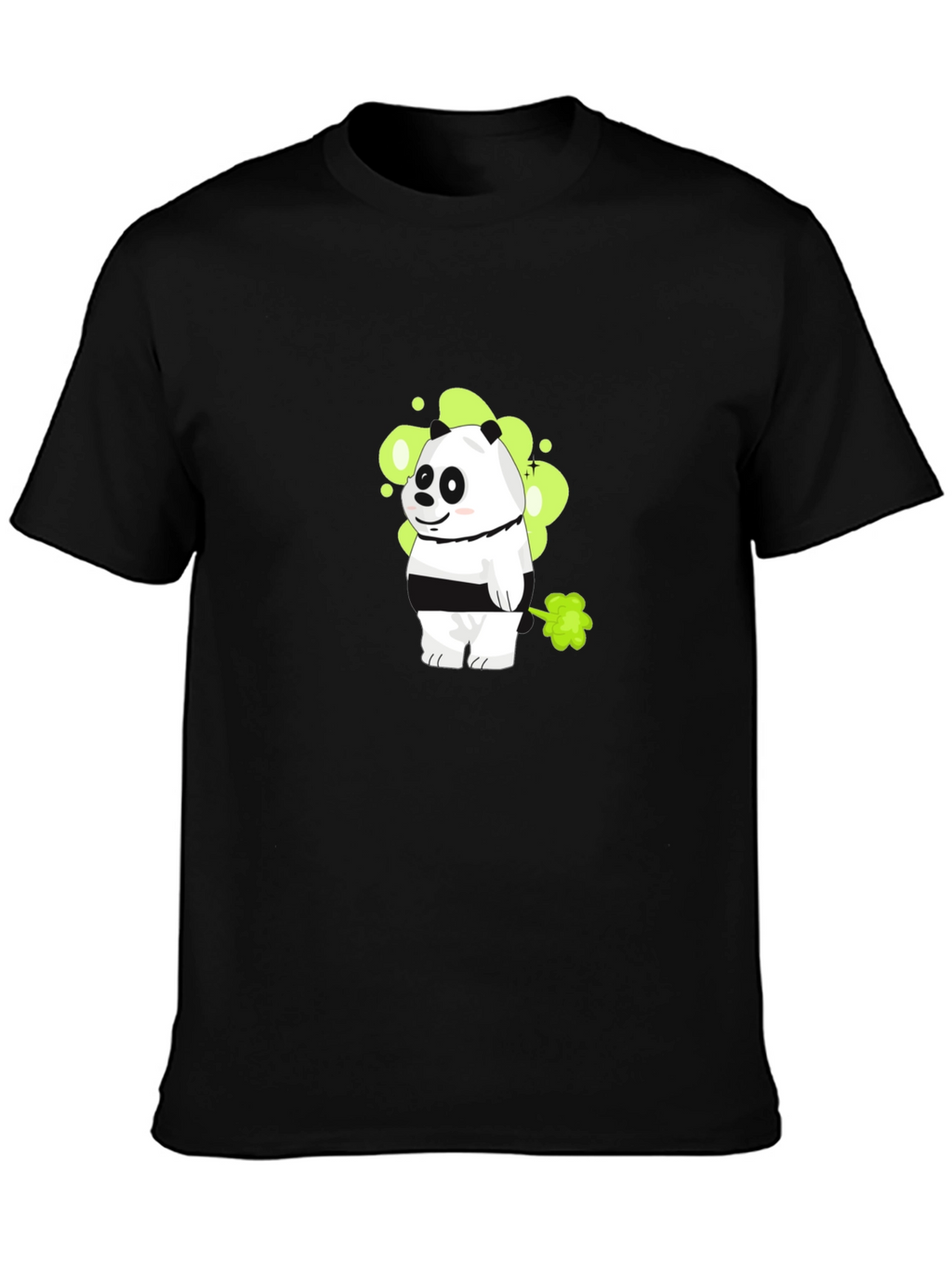 Funny Panda T-Shirt: Cartoon Panda Farting Design