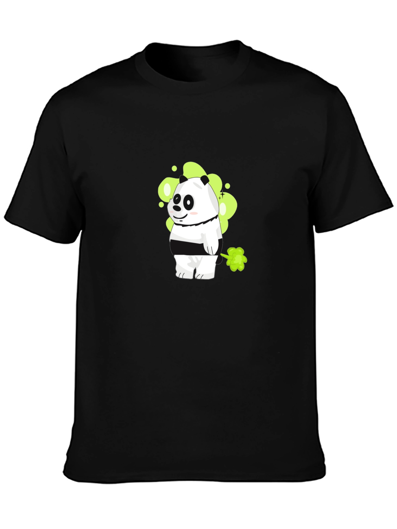 Funny Panda T-Shirt: Cartoon Panda Farting Design