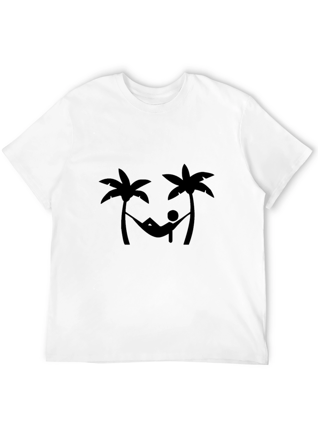 Relaxing Palm Tree Hammock Graphic T-Shirt