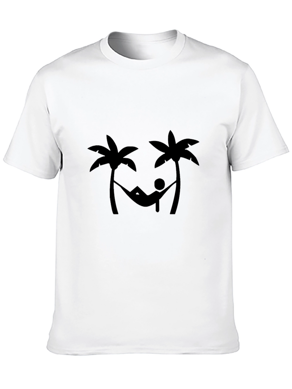 Relaxing Palm Tree Hammock Graphic T-Shirt
