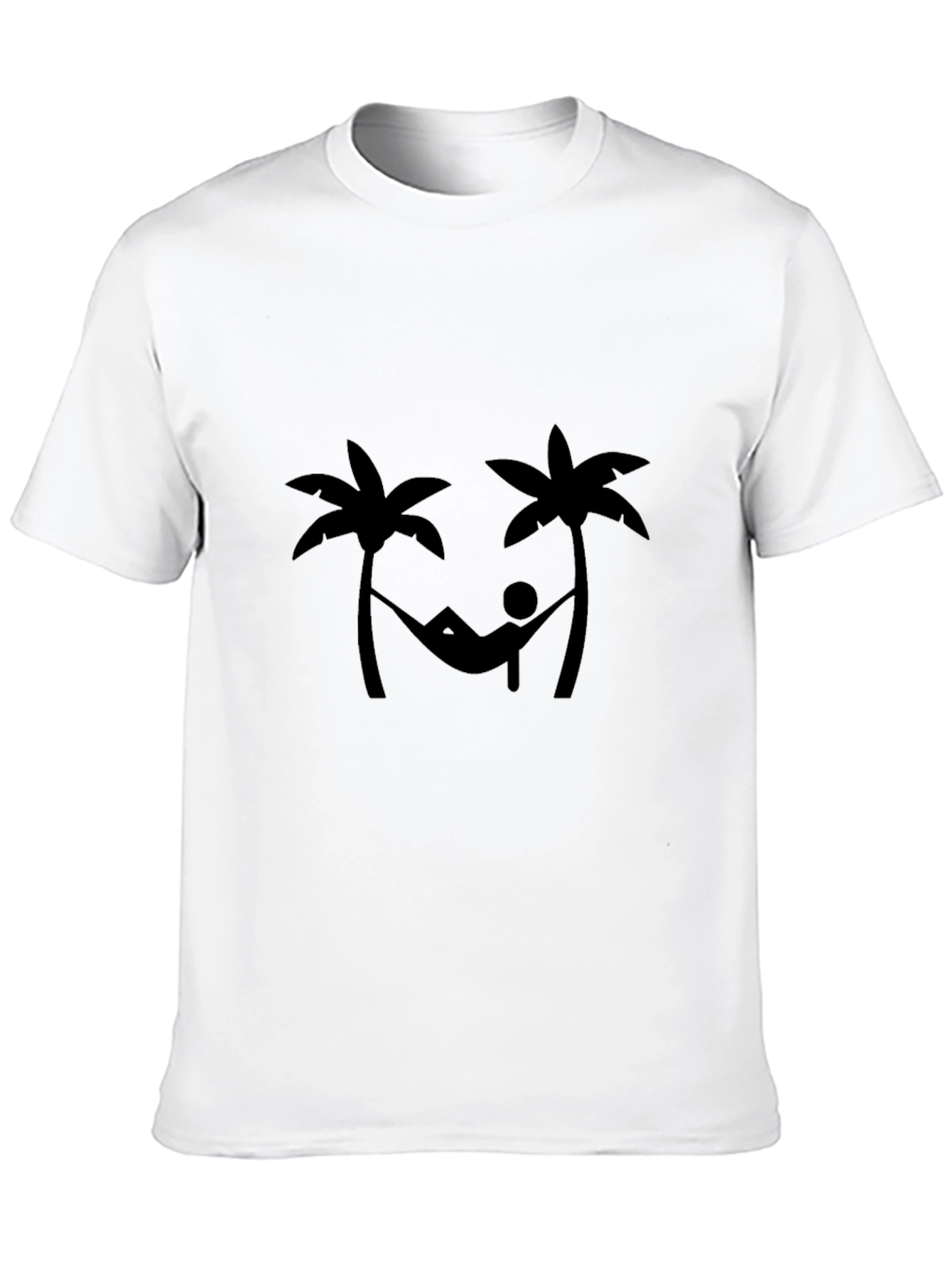 Relaxing Palm Tree Hammock Graphic T-Shirt