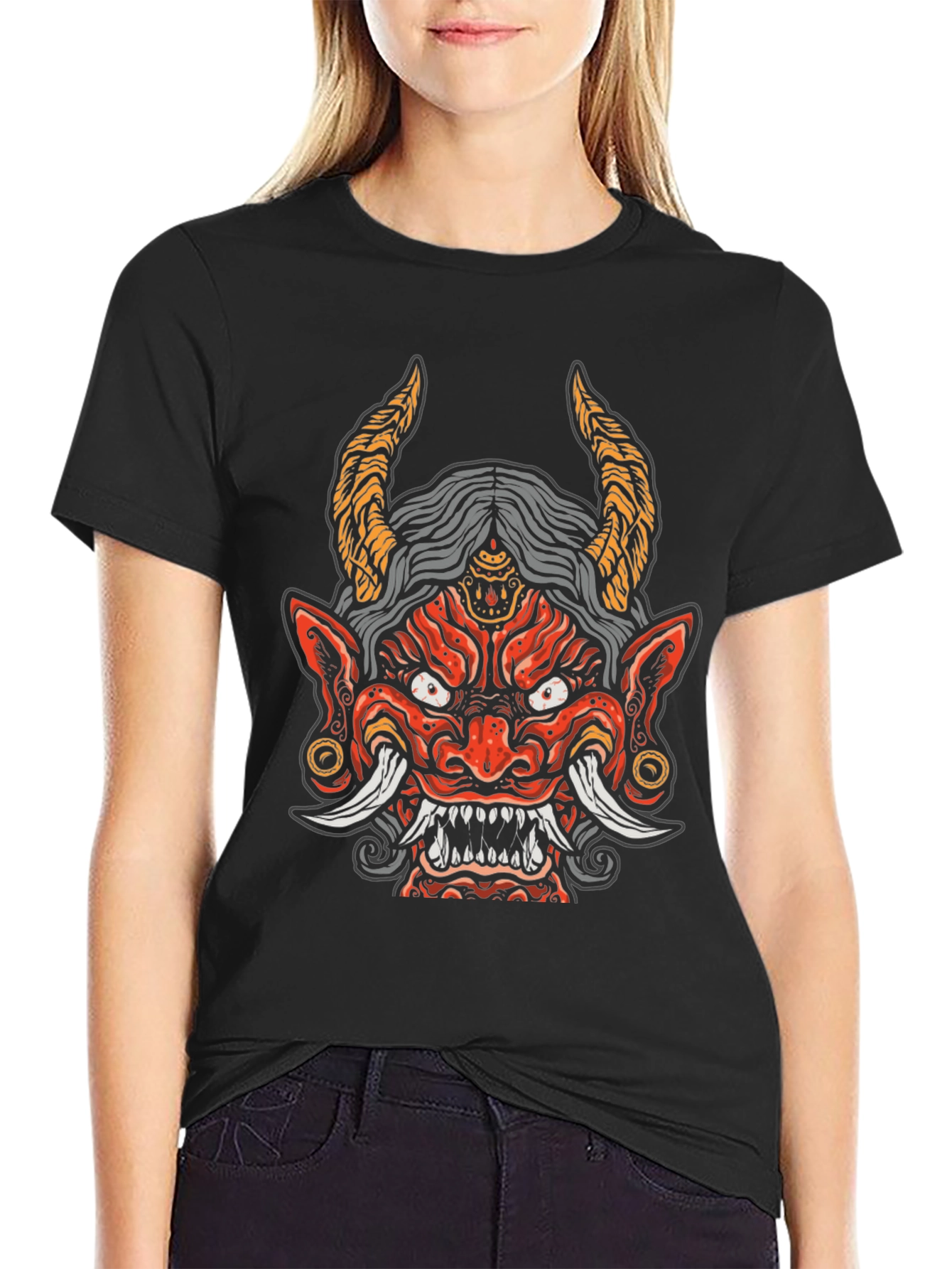 Demon Graphic Black T-Shirt