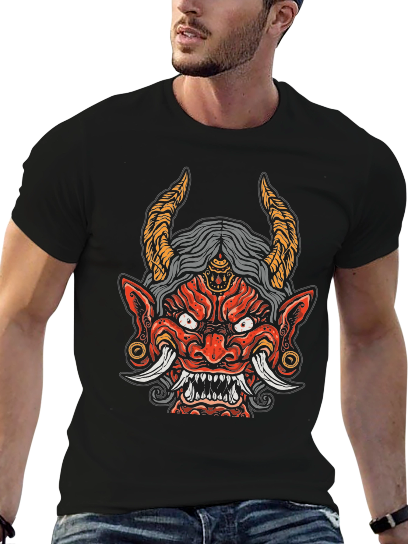 Demon Graphic Black T-Shirt