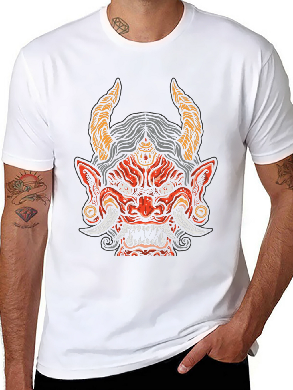Demon Graphic Black T-Shirt