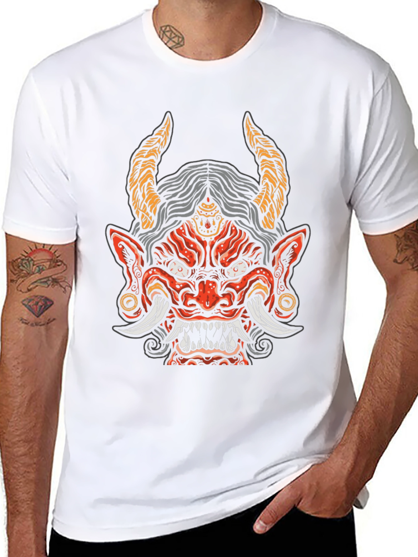 Demon Graphic Black T-Shirt
