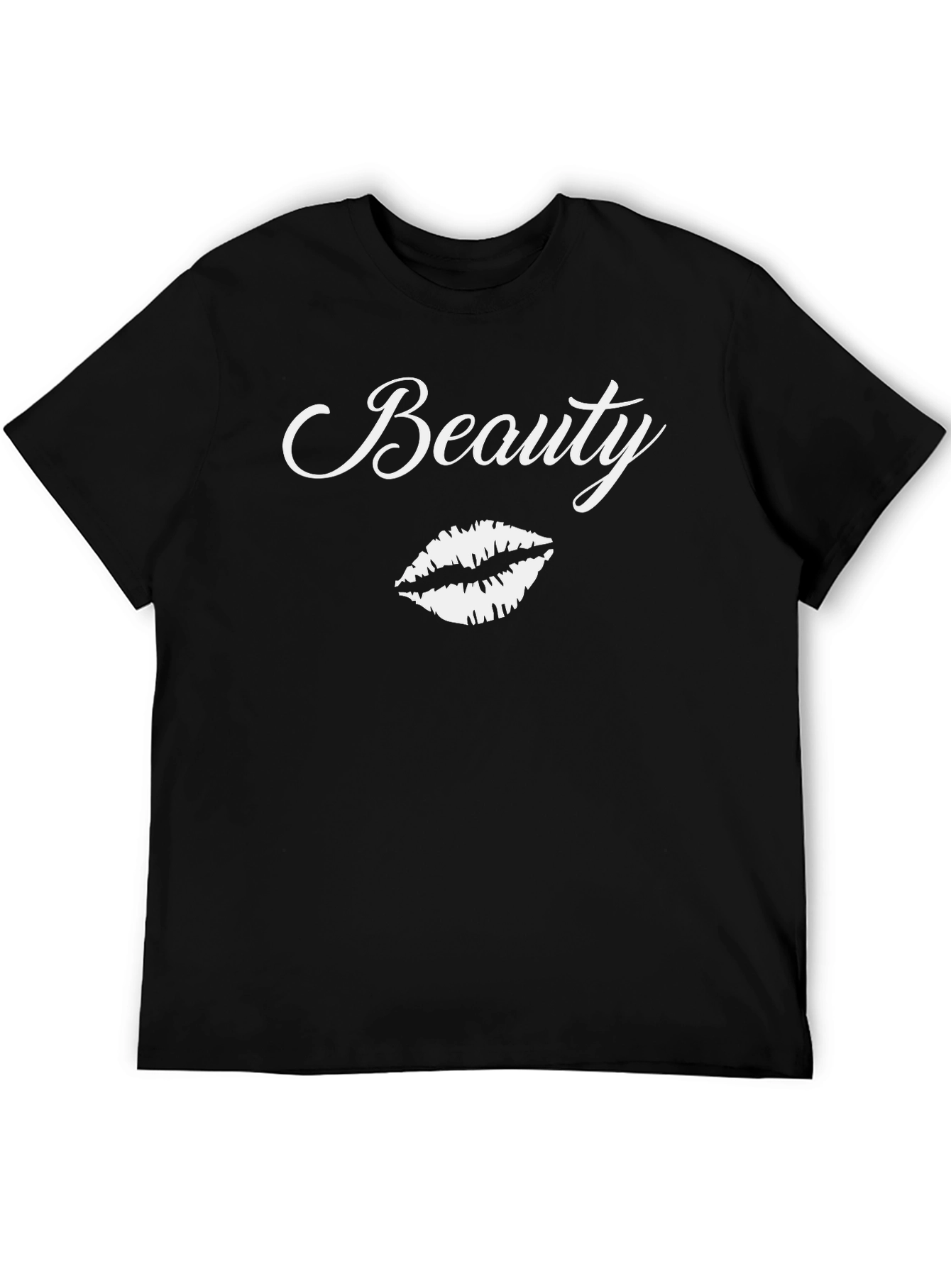 Beauty Lips Graphic Black T-Shirt