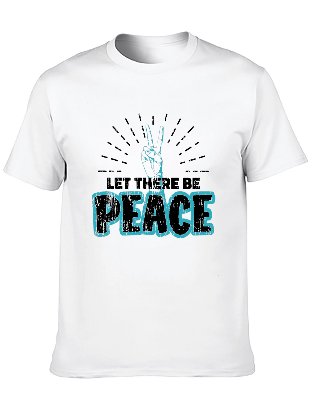 Let There Be Peace Graphic T-Shirt - Black