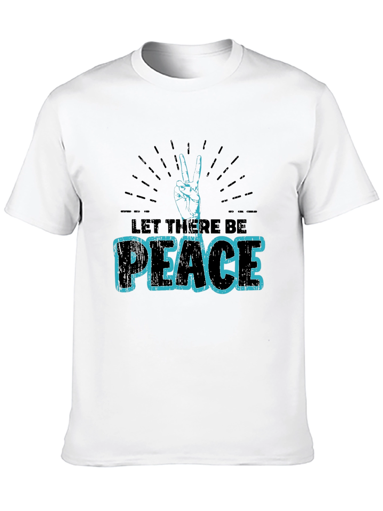 Let There Be Peace Graphic T-Shirt - Black