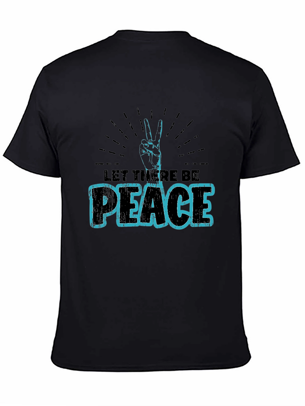 Let There Be Peace Graphic T-Shirt - Black